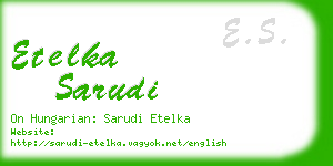 etelka sarudi business card